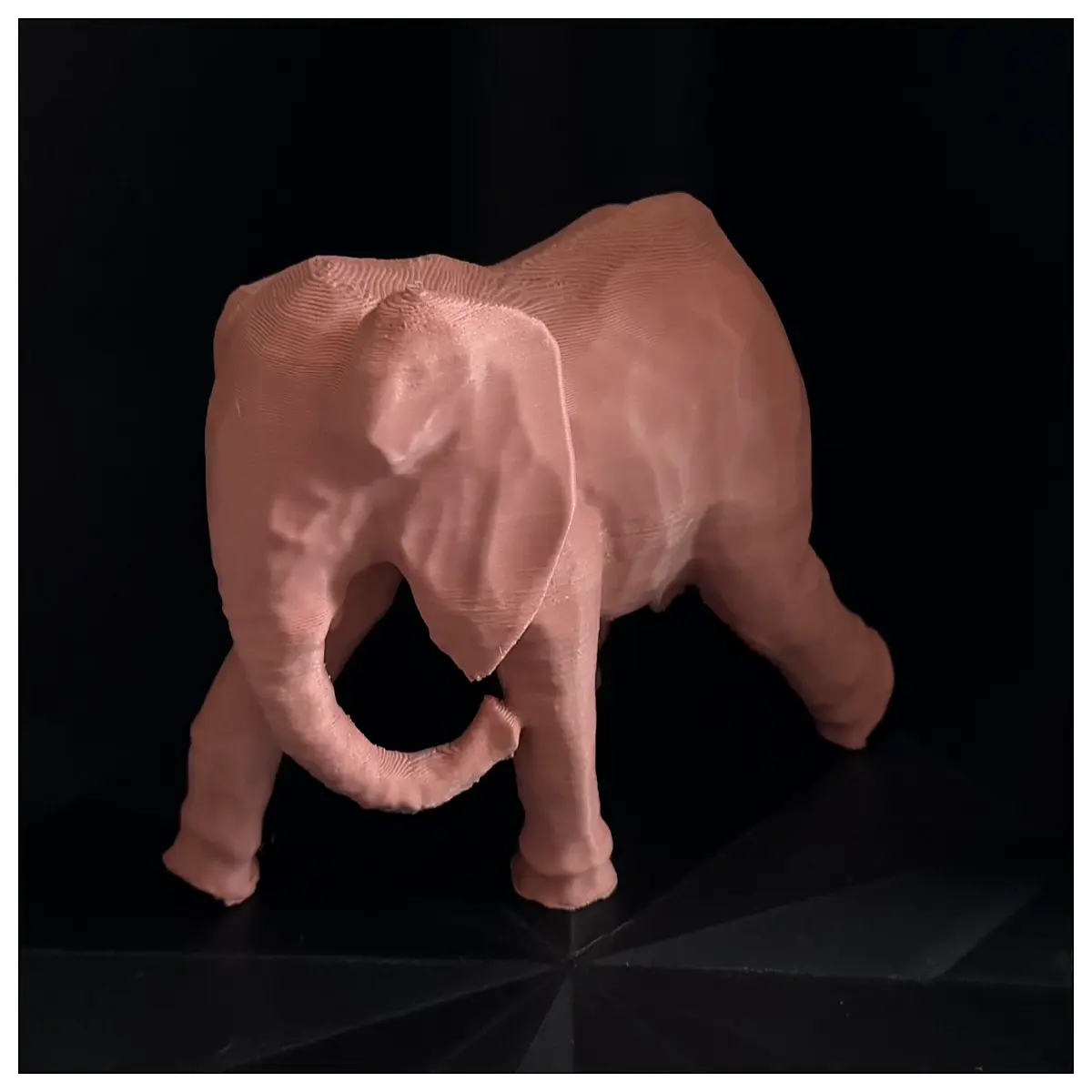 hand carved elephant scan file stl obj for cnc laser engraving diy woodcraft