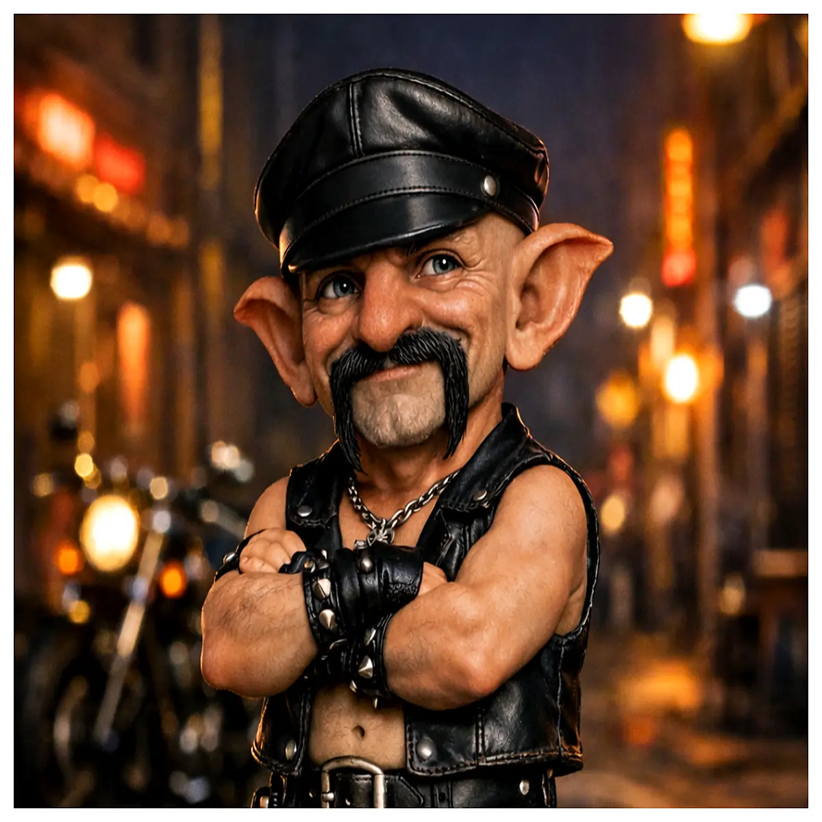 leather goblin boy action figure collectible toy cosplay prop dark fantasy character