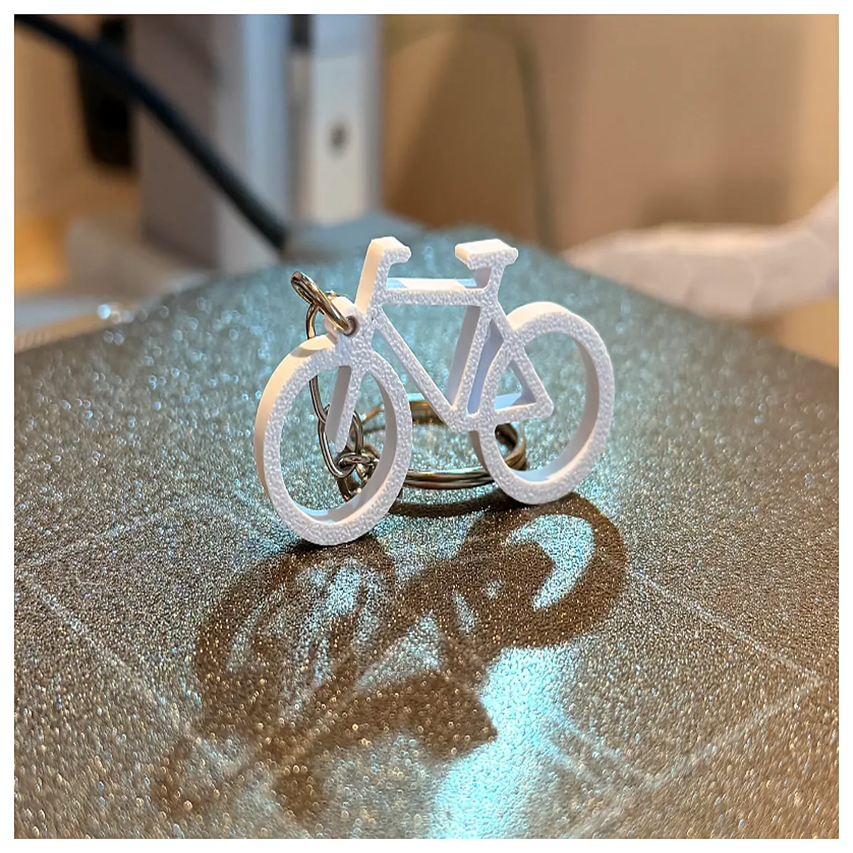 cute bicycle keychain for bike lovers cycling gear accessory metal cyclist gift idea