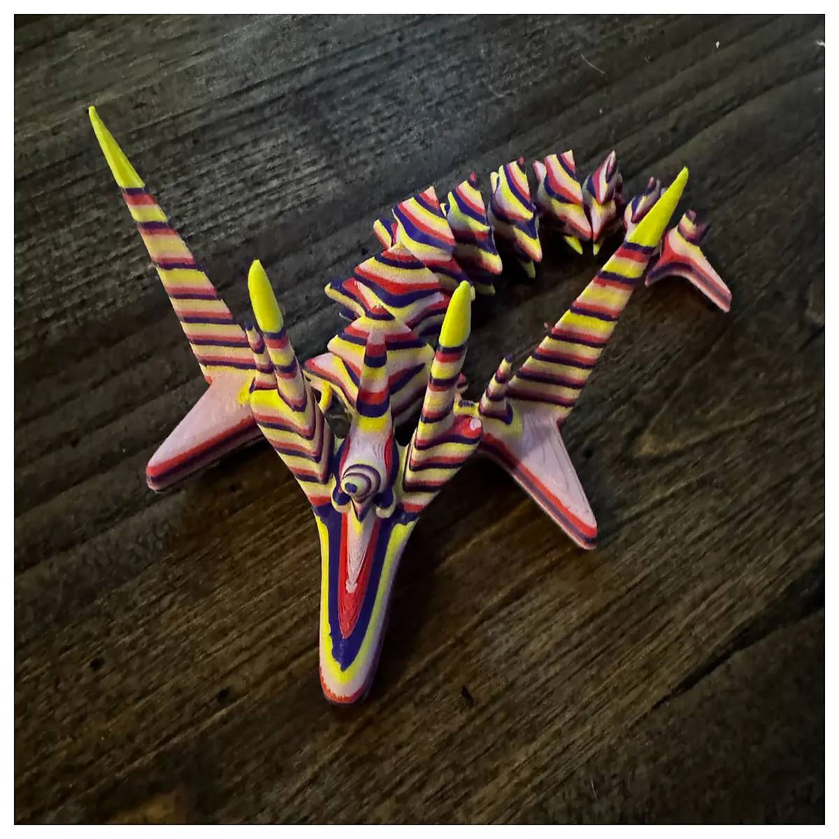 cute articulated dragon plush toy multicolor soft collectible figure for kids and collectors