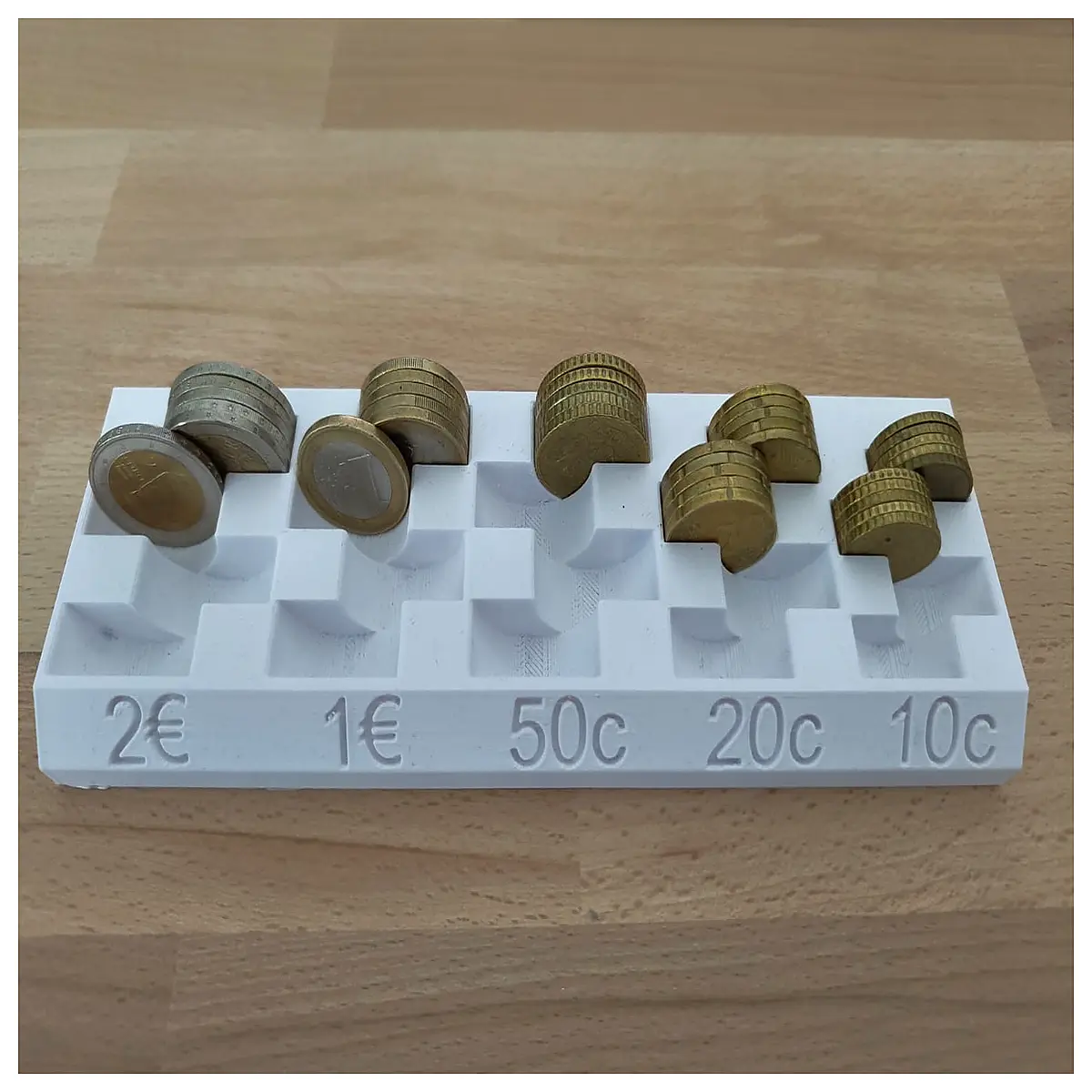 coin euro collector organizer shelf