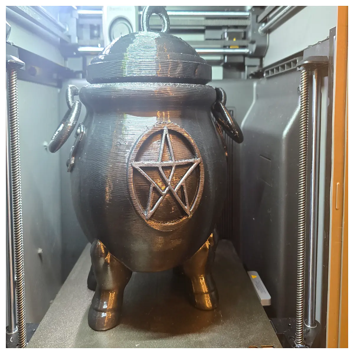 ceramic crucible with lid pentacle symbol heat lab ware 4 sizes