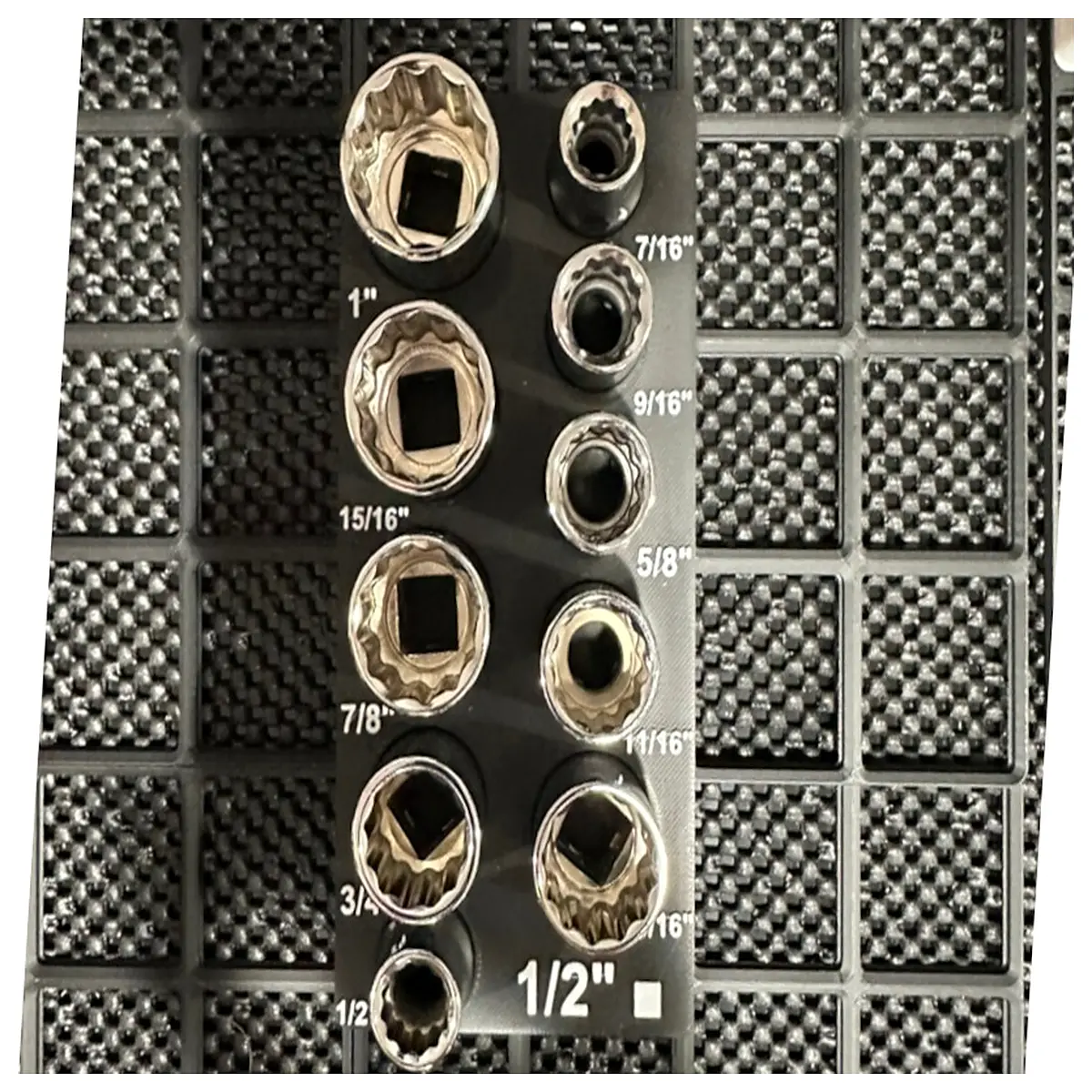 gridfinity organizer for 1 2 inch socket ratchet wrench storage bin modular magnetic base
