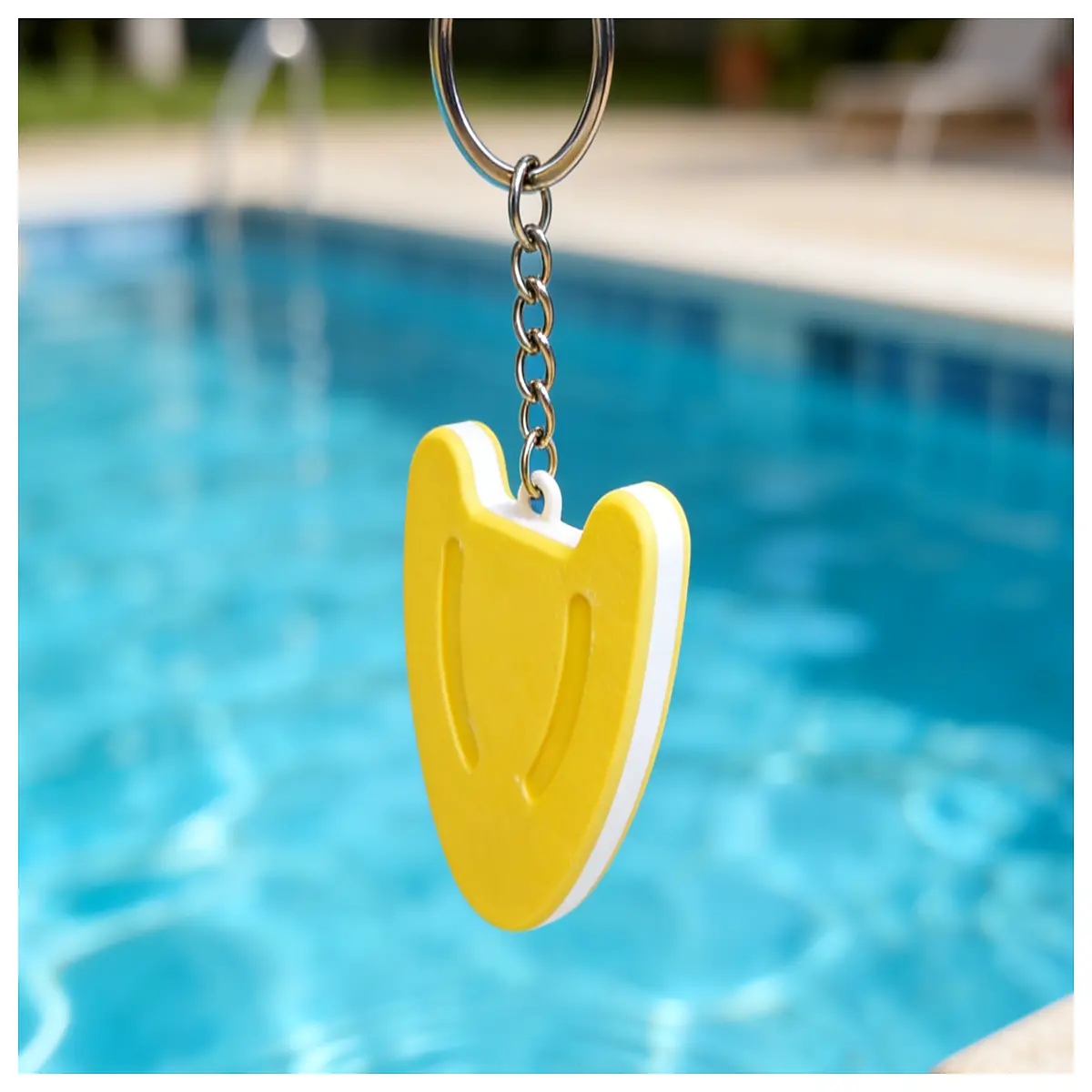 mini pool float keychain toy for kids beach bag charm water play accessory