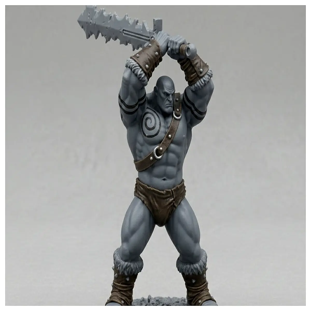 barbarian d d character sheet oversized minifigure toy action figure for kids
