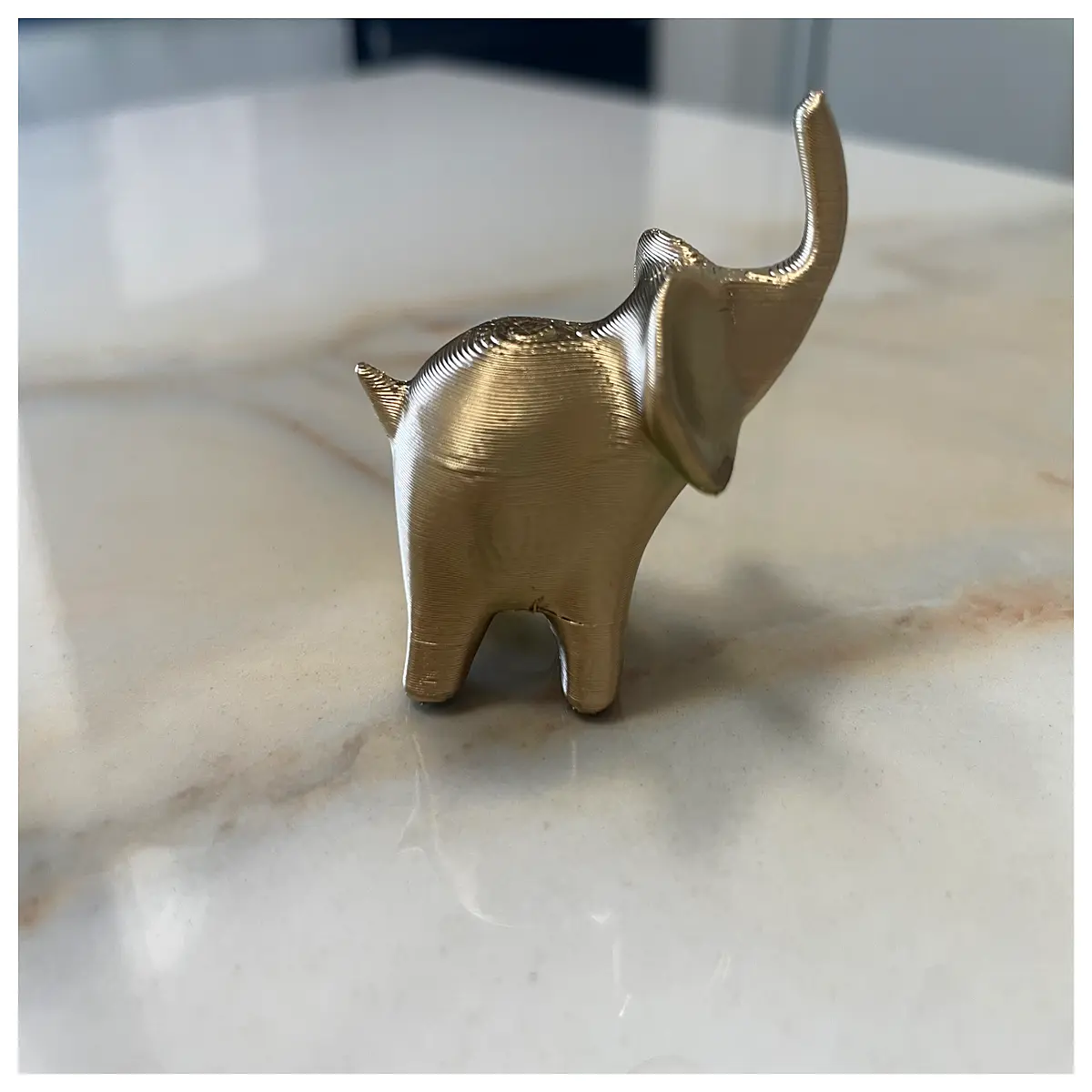 mini decorative elephant figurine for home decor cute animal statue desk ornament small resin elephant nursery or office shelf