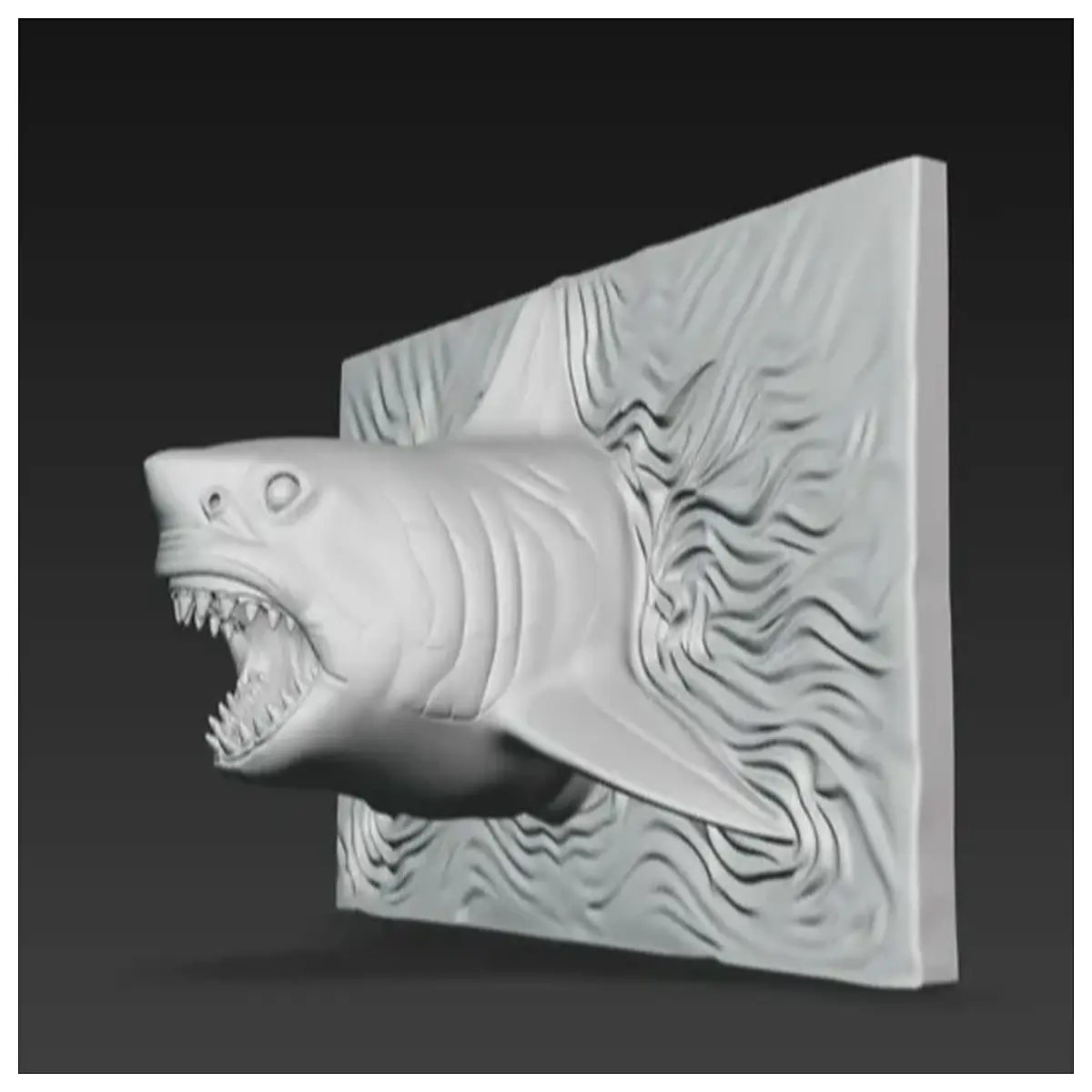 large white shark surface floating deco for pool party decoration