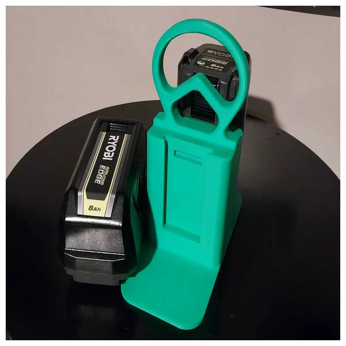 ryobi 40v battery charger with dual slots for p108 batteries wall mount organizer rack