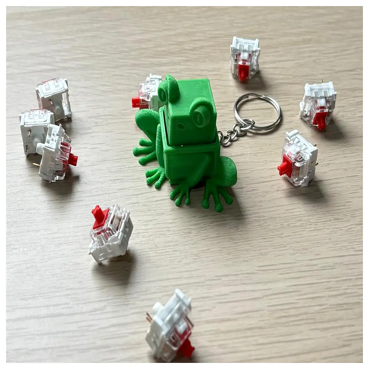 cute fidget keychain switch clicker toy stress relief anxiety relief it button for kids adults