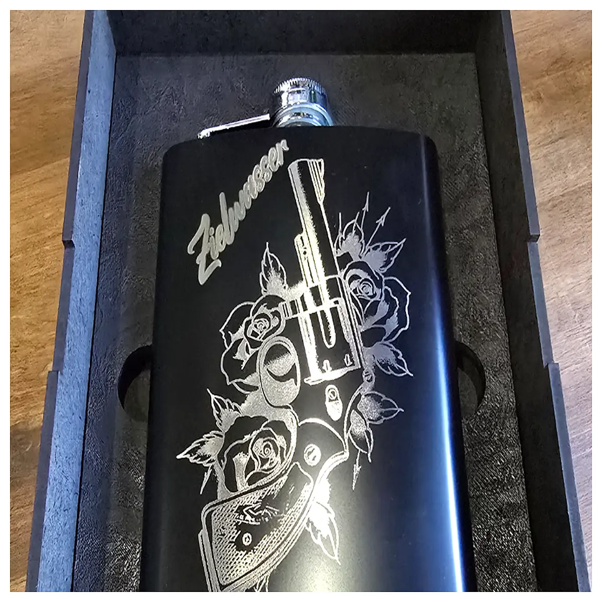 stainless steel flask insert liner for leather case replacement parts hip flask interior