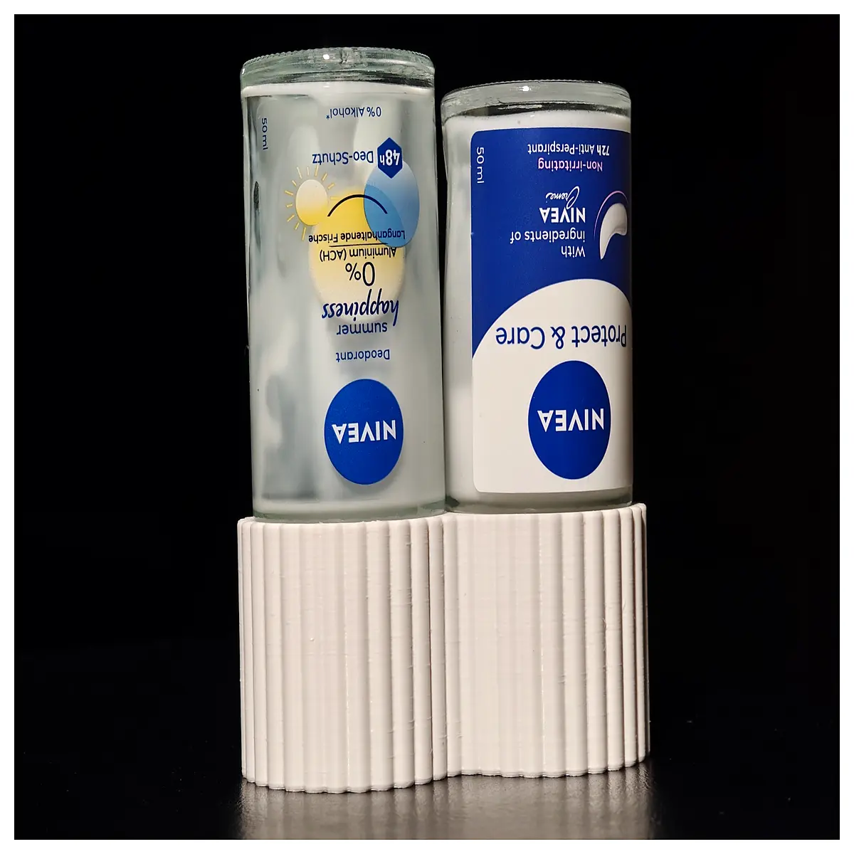 roll on deodorant holder double twin cup organizer for couple bathroom counter storage