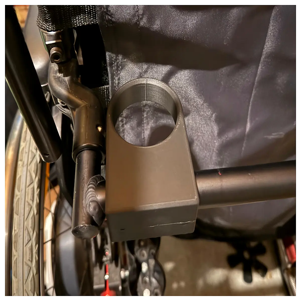 wheelchair cane holder bracket mount for accessories mobility aid storage