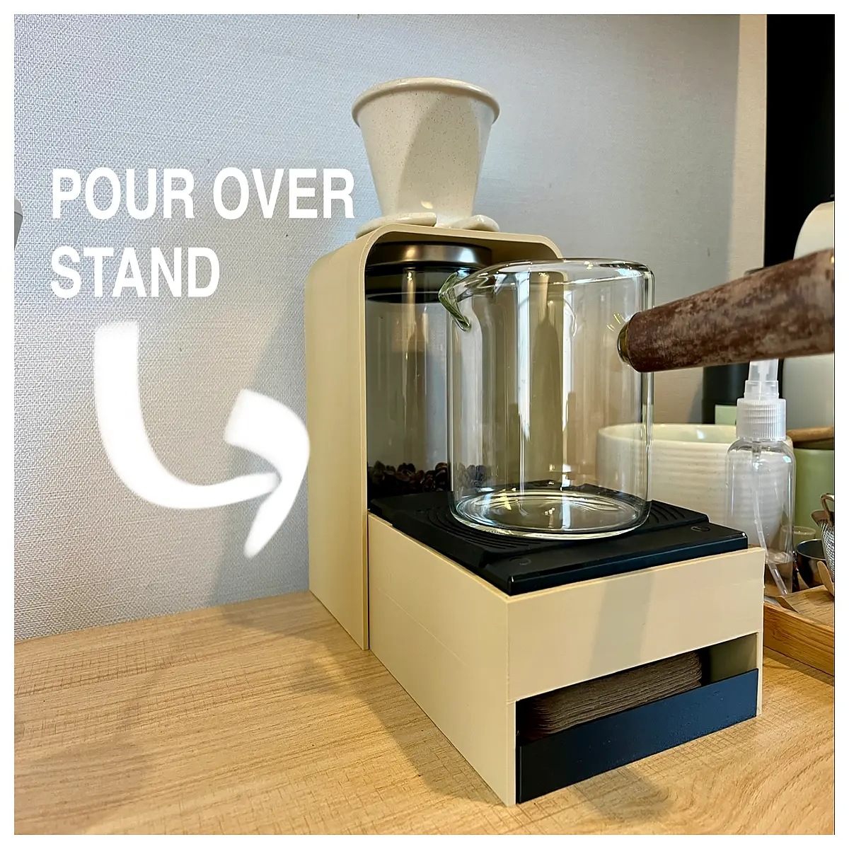 pour over coffee dripper holder adjustable arm for v60 kalita ceramic filter brewing accessories
