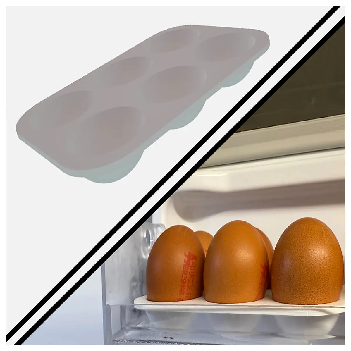 hemispherical egg tray organizer fridge storage container for chicken duck eggs