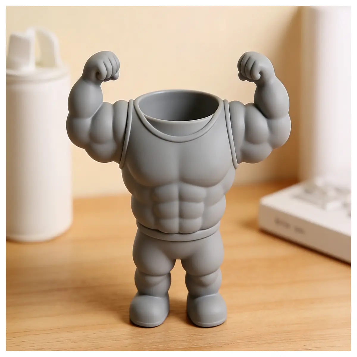 muscle man small items container storage box for gym accessories