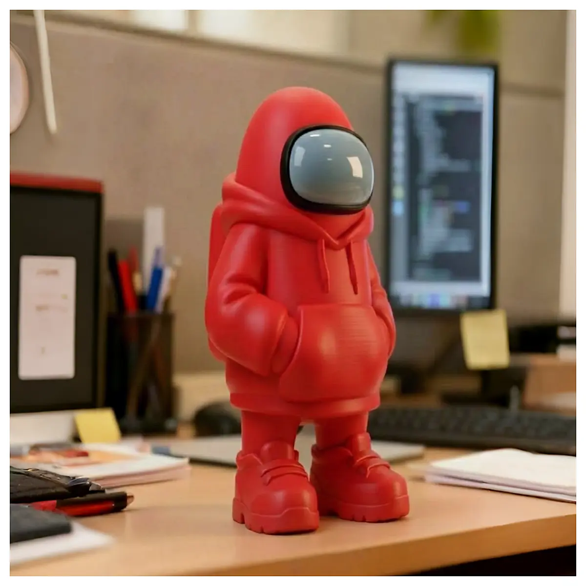 among crewmate plushie hoodie cosplay costume party prop