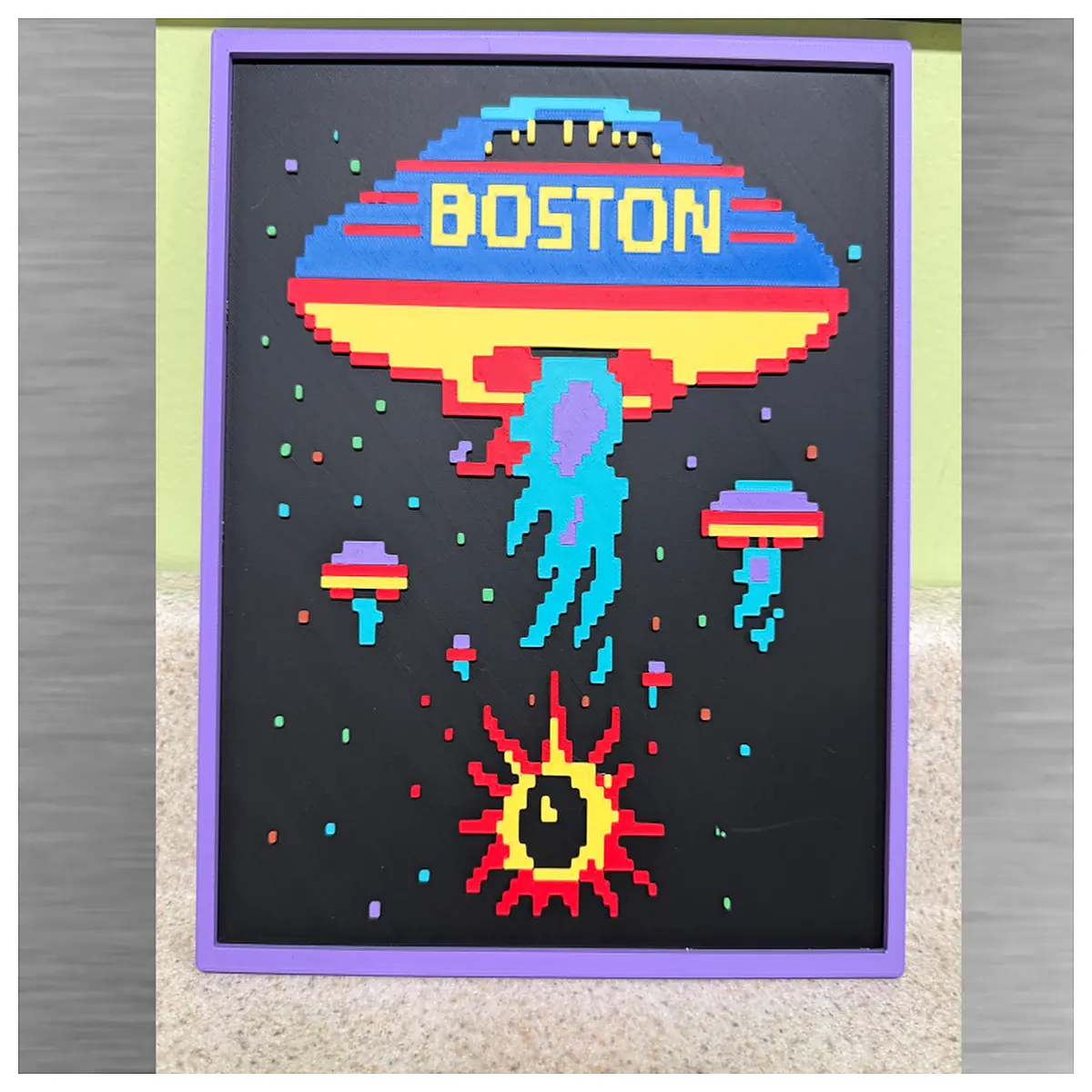 8 bit terrier pixel art print 200x200 retro gaming poster wall decor funny dog meme canvas