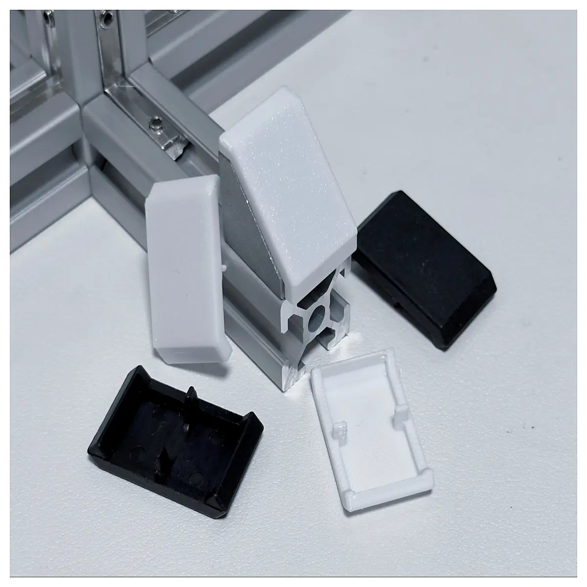 aluminum profile corner brackets covers for 20x20mm 2040 extrusion diy frame protection caps