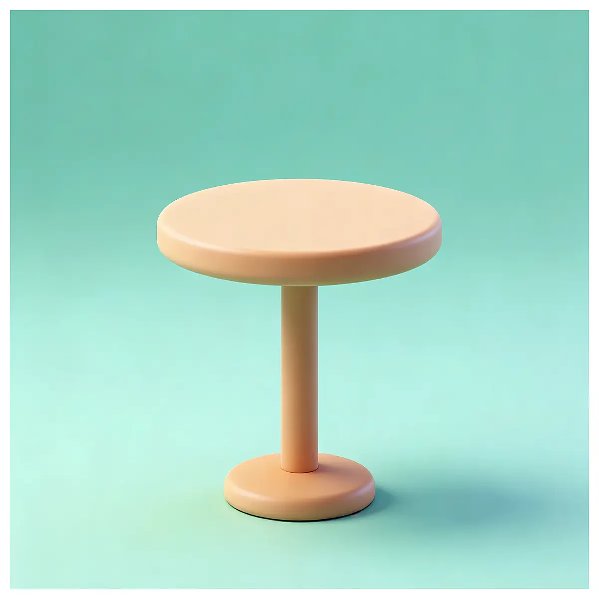 miniature round table wooden dollhouse furniture kids pretend play painting craft set