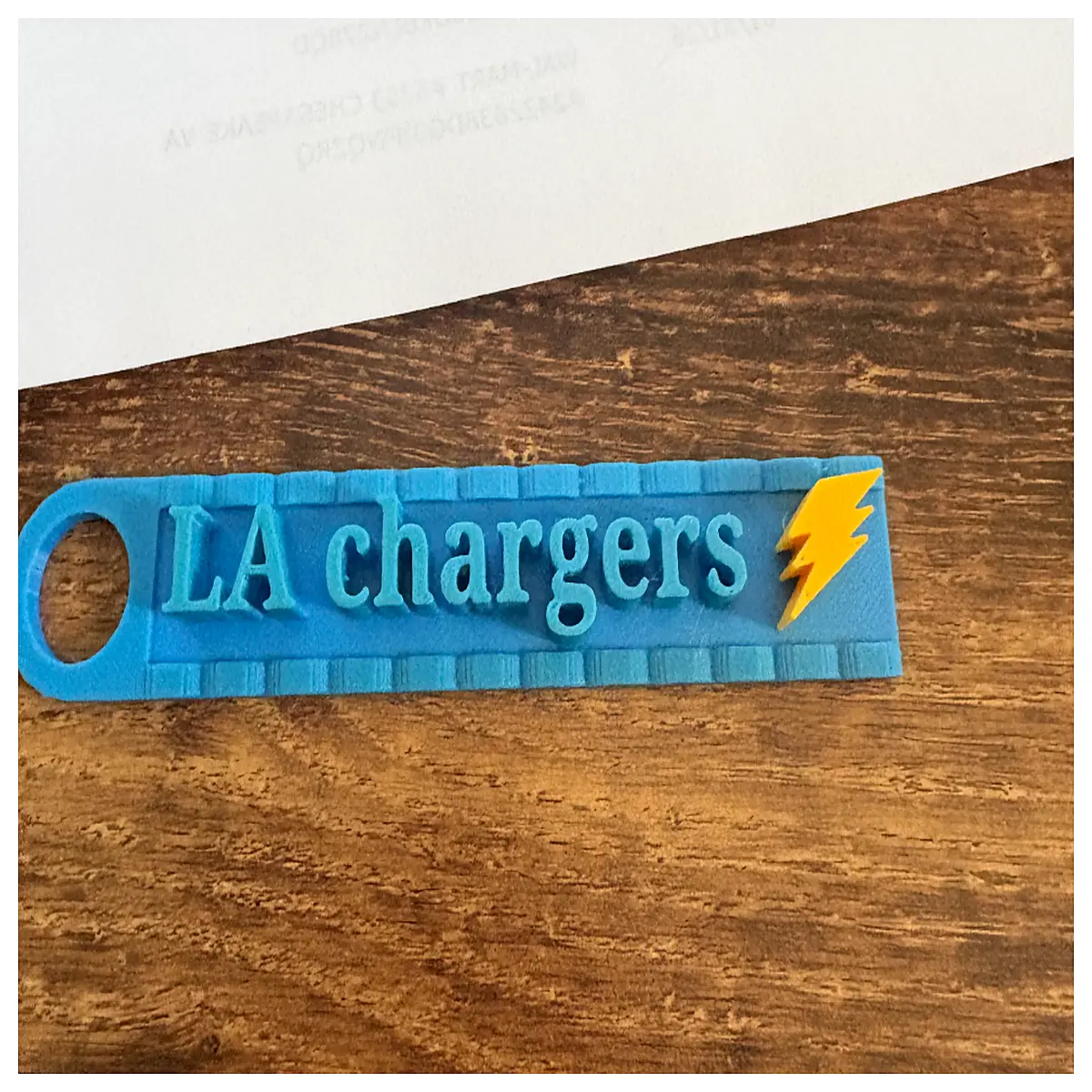los angeles chargers keychain metal team gear gift
