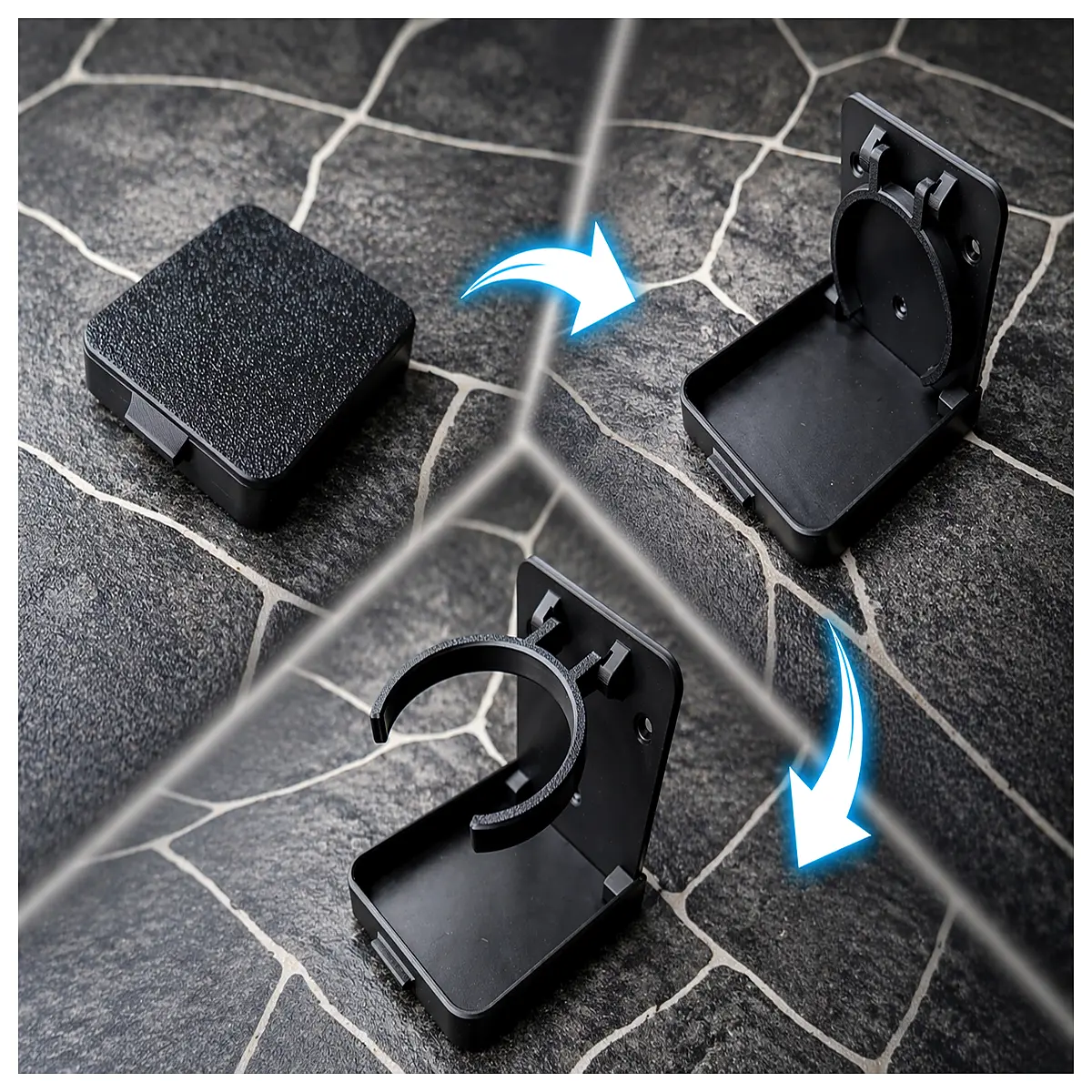 foldable wall mounted cup holder for van life rv camper accessories storage organizer