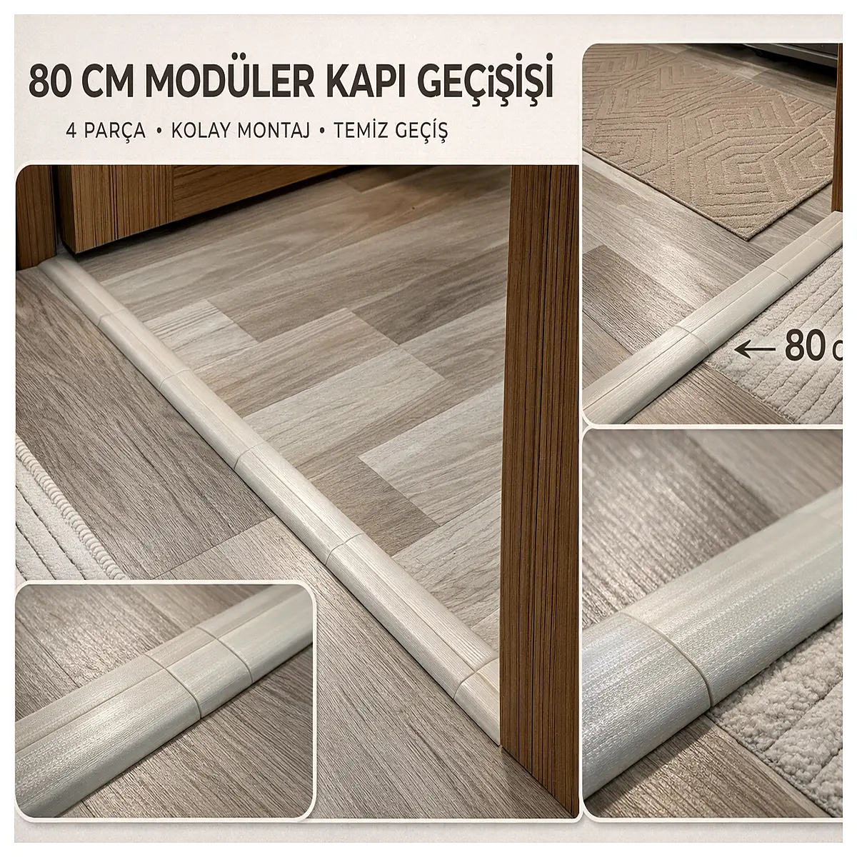 80cm door threshold cover strip for gap filling no drilling required easy install floor transition moldings