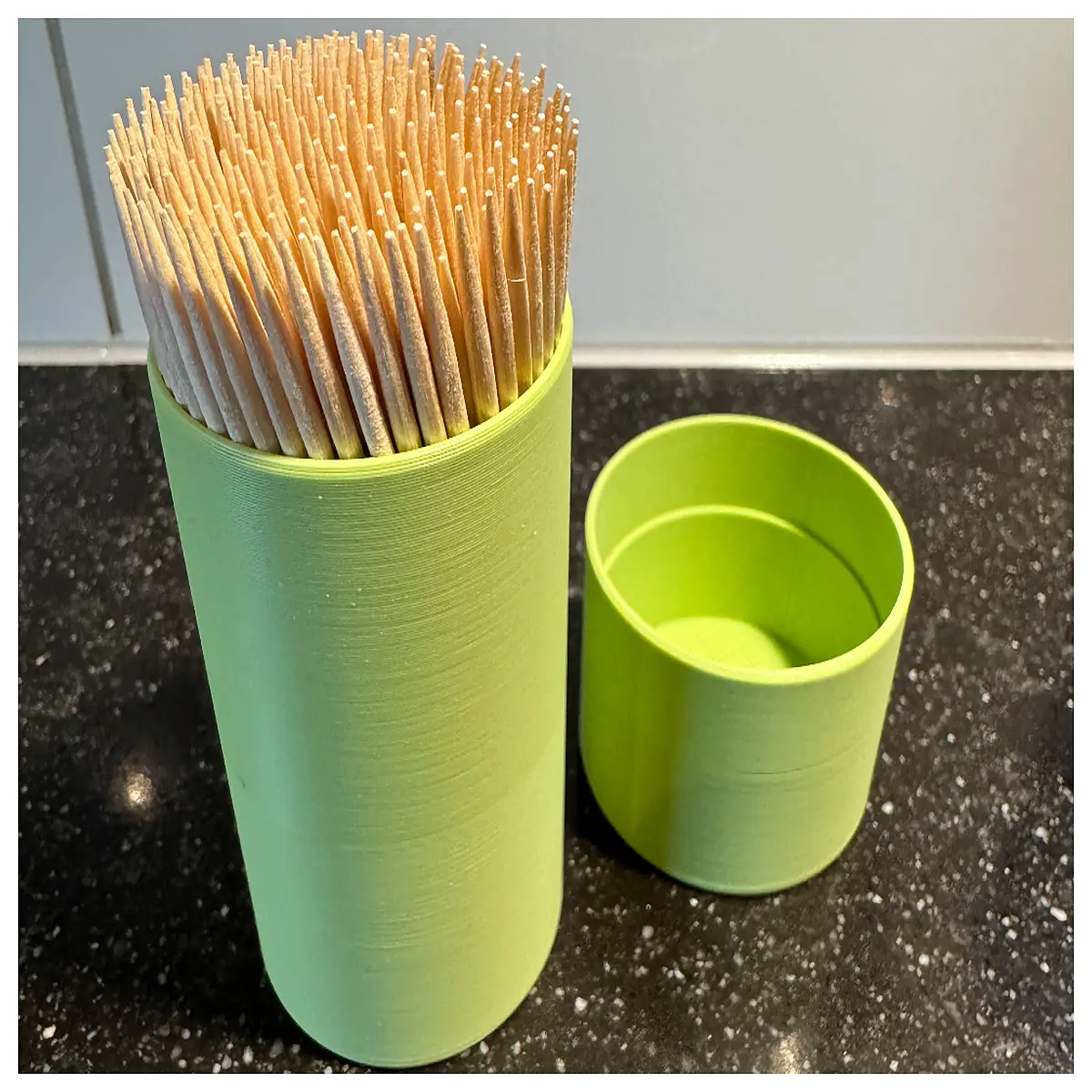 wooden toothpick holder for table stylish kitchen countertop dispenser bathroom hygiene storage box