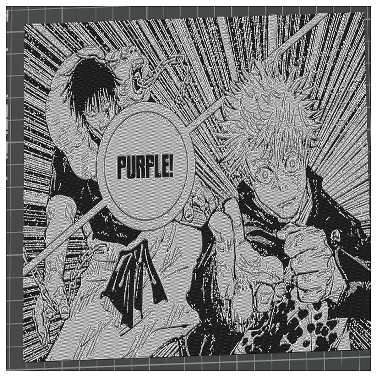 manga storyboard art五条悟 vs 伏黑甚il battle scene illustration