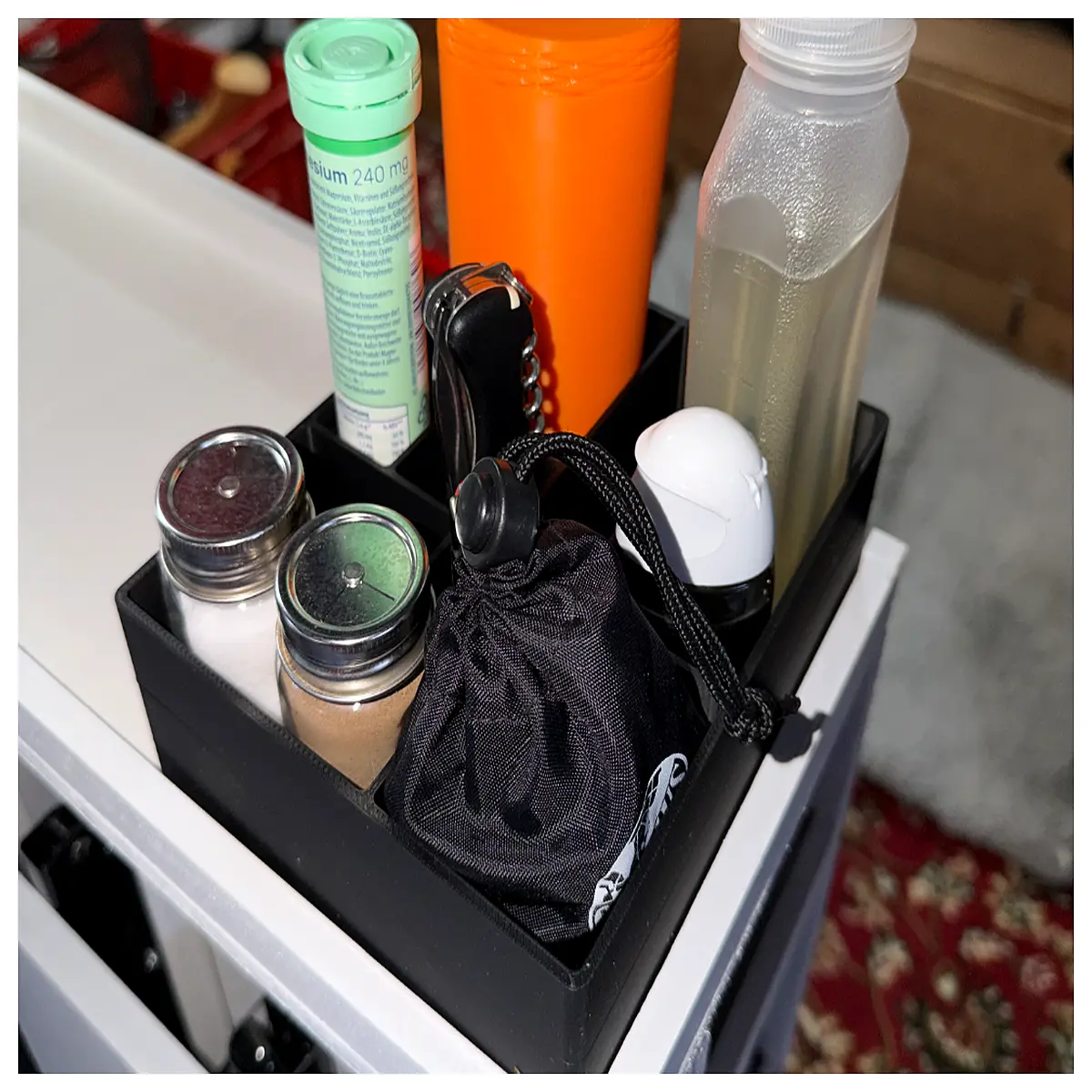 small plastic storage box 18x15cm for desk organizer cosmetics makeup jewelry craft supplies drawer inserts
