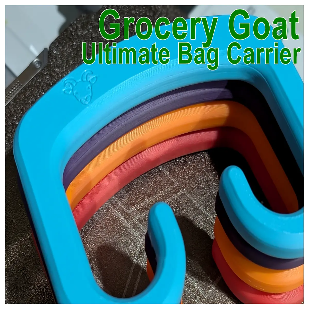 grocery bag handle holder with keychain anti slip reusable shopping trolley grip for bags