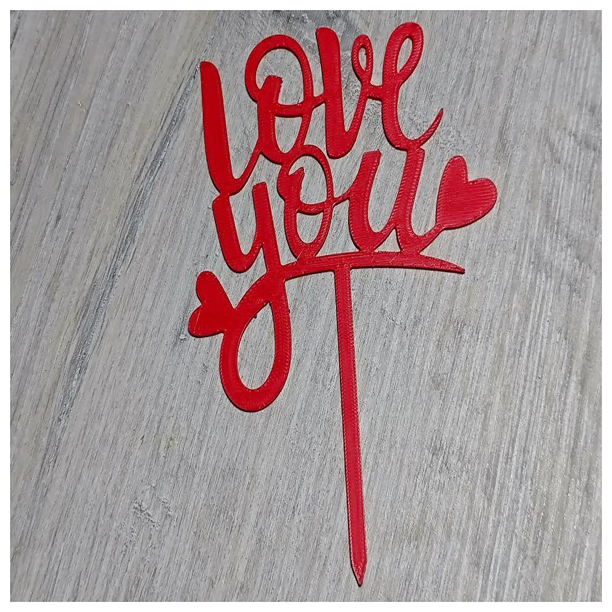 cute love cake topper for birthday anniversary wedding party decoration insert sign