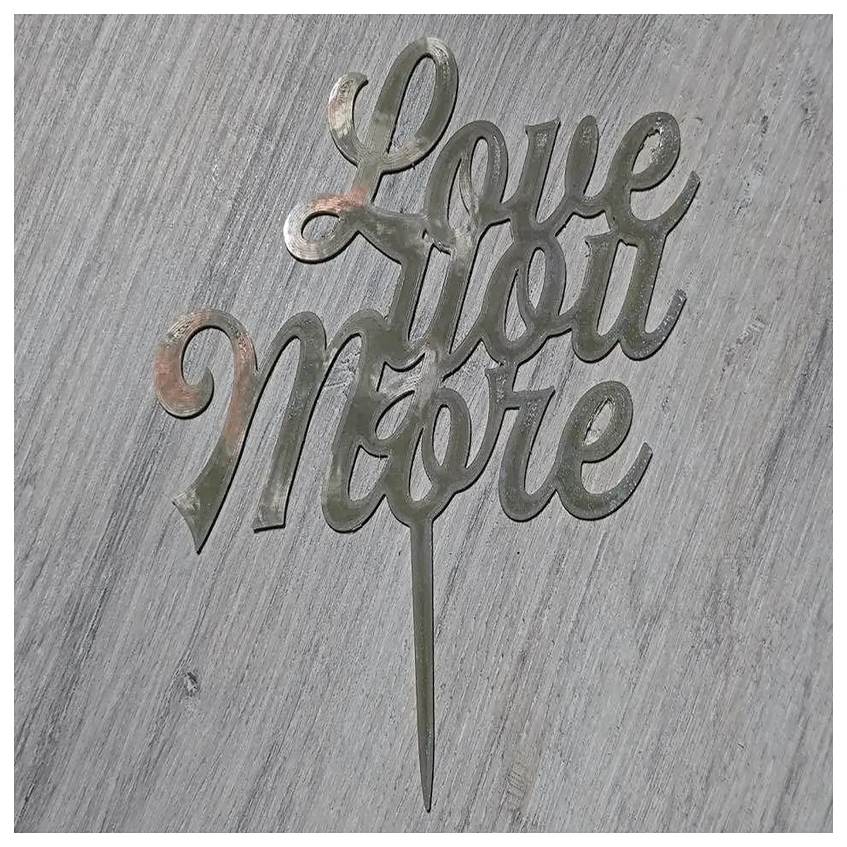 love you more cake topper decoration romantic birthday party supplies sweet cupcake picks for couples anniversary gifts