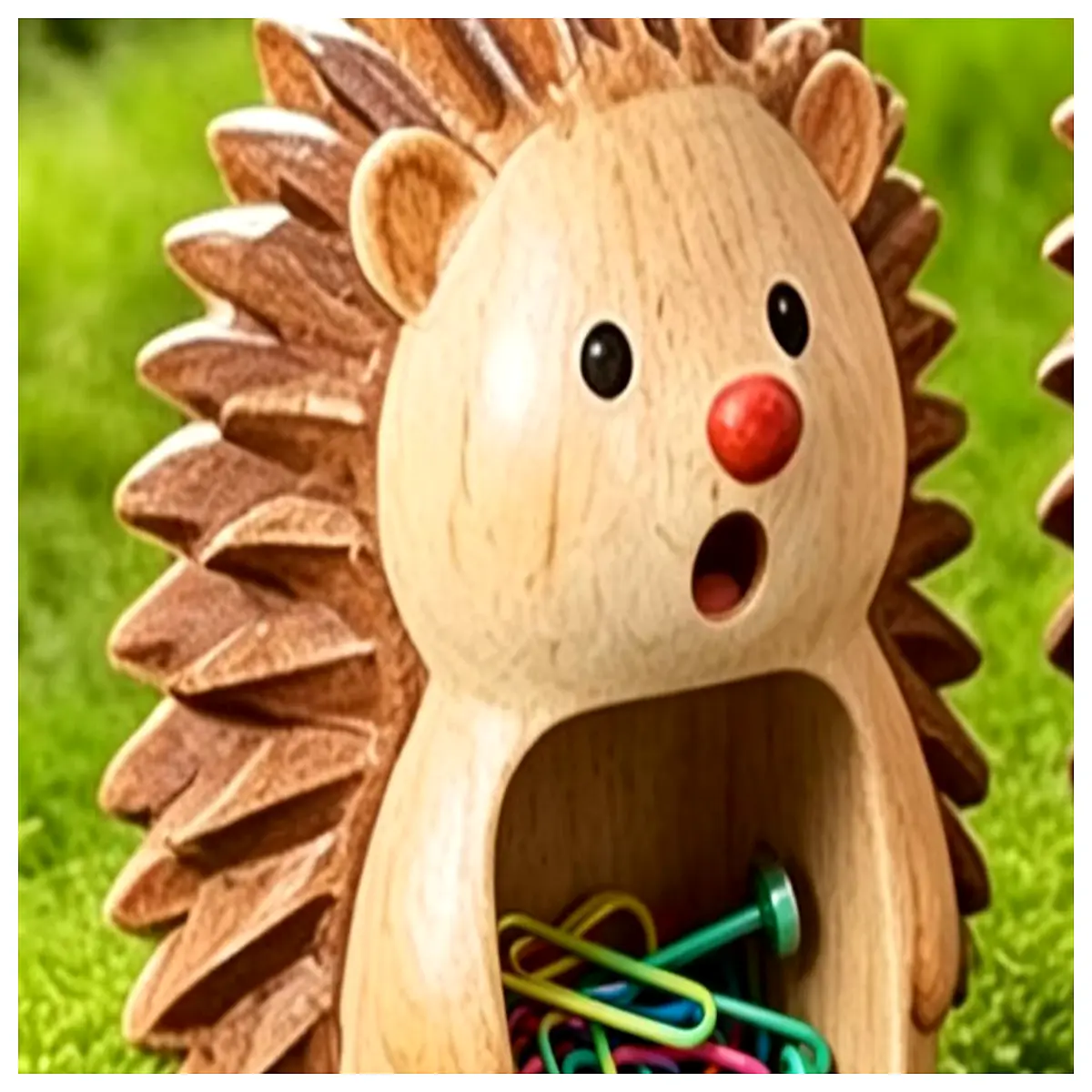 cute hedgehog desk organizer for stationery and jewelry storage small animal trinket tray for rings and earrings