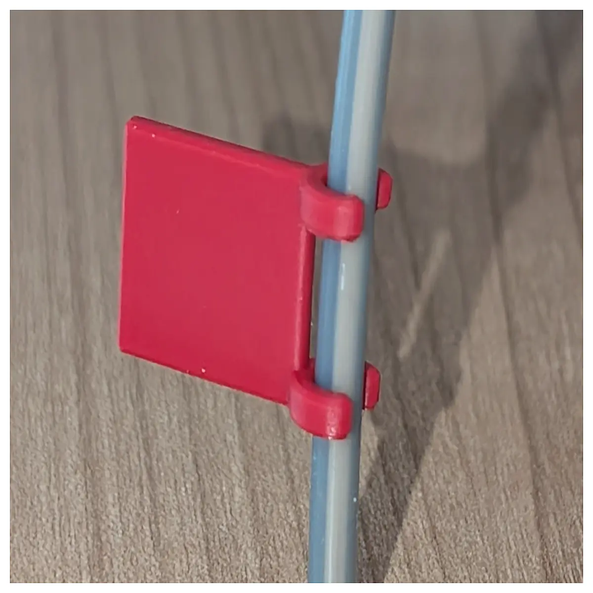 small flag with ptfe tube clamp hose clip for industrial fluid control durable polymer line holder
