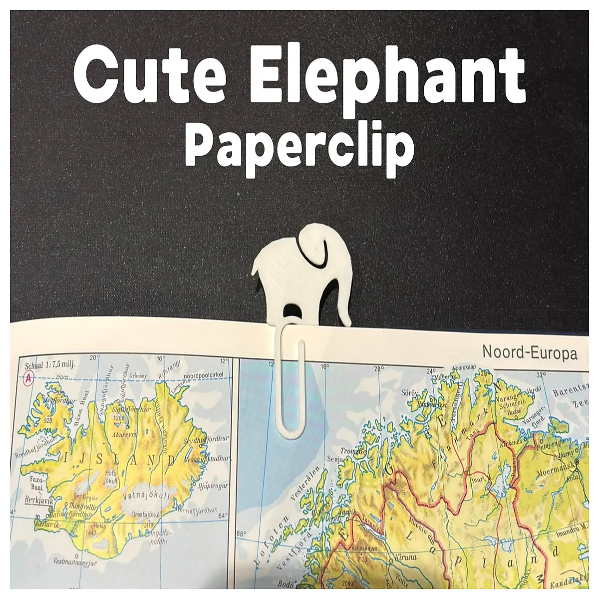 cute elephant paperclip bookmark for reading kawaii stationery clip organizer students