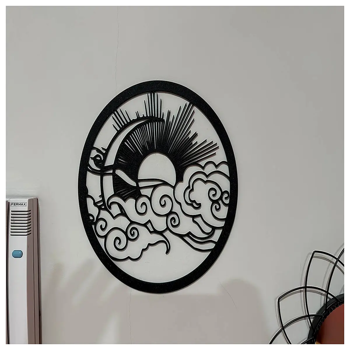 sky mural wall art sun moon clouds nursery decor night sky sticker vinyl wallpaper bedroom ceiling