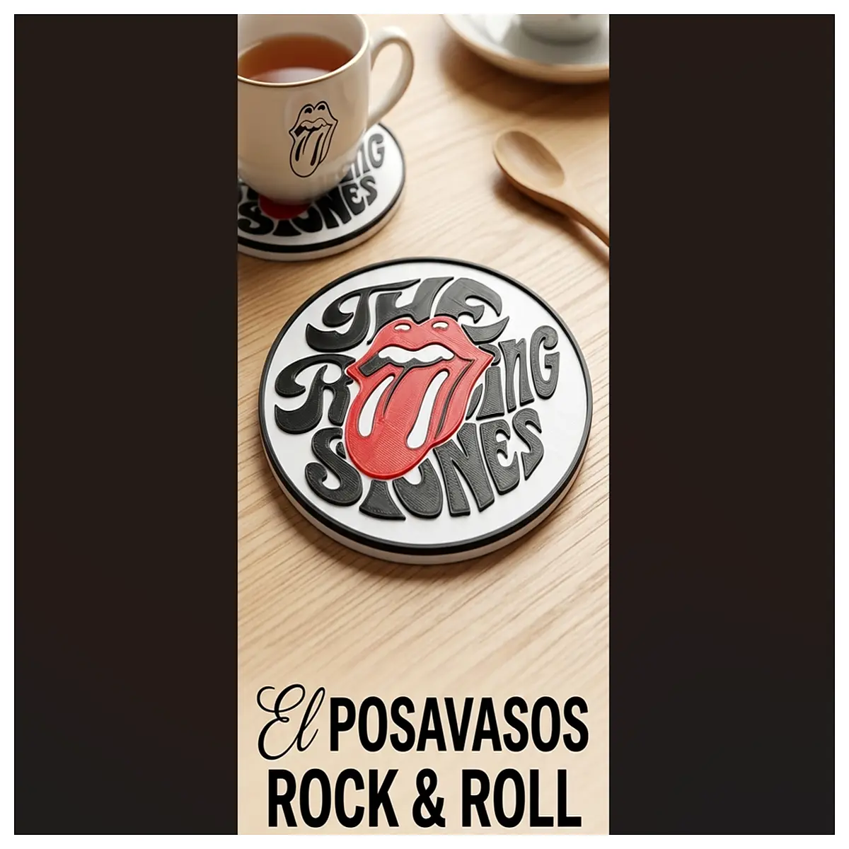 coasters set rock band merchandise bar mat drink protection