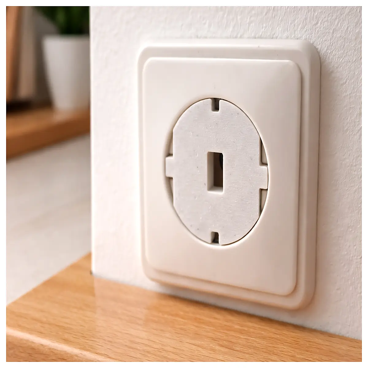 safety plug covers with removal tool for child proofing electrical outlets