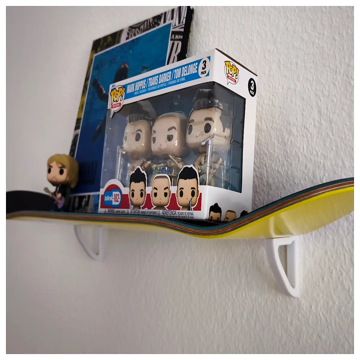 wall mounted skateboard rack hanger for garage storage shelf organizer