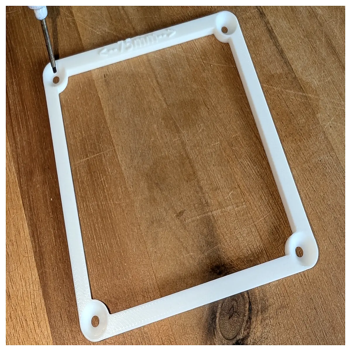 vesa 75mm drill jig template for monitor mount installation guide alignment tool