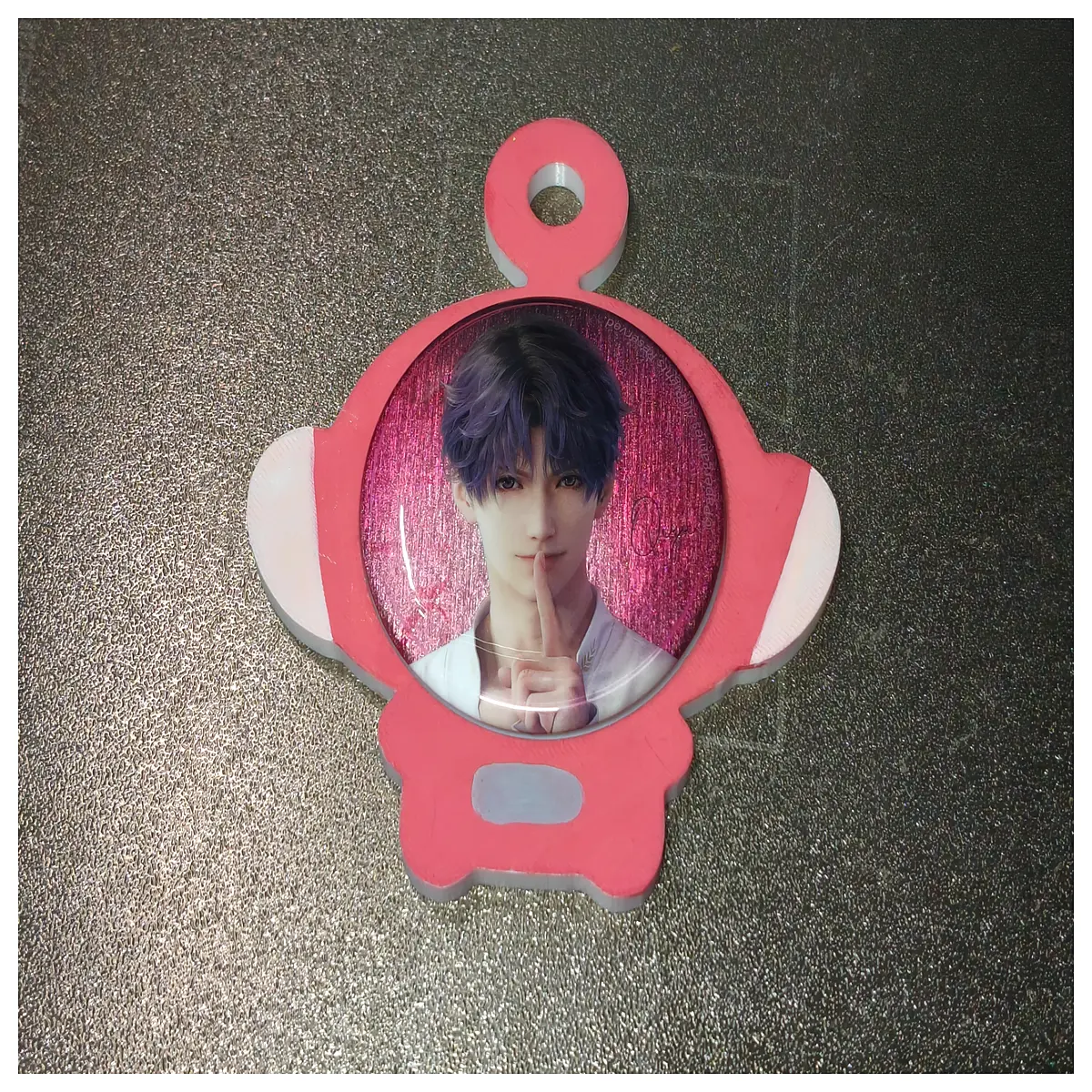 anime badge holder case for 58mm 65mm 75mm circular pins collectible storage box