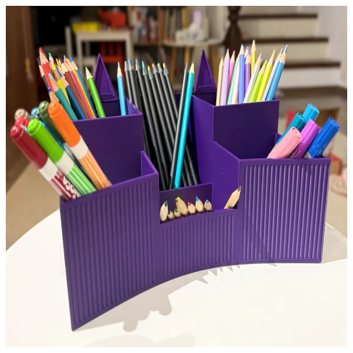 cat shaped desk organizer v shaped desktop storage box with base for stationery pens office supplies cute animal accessory