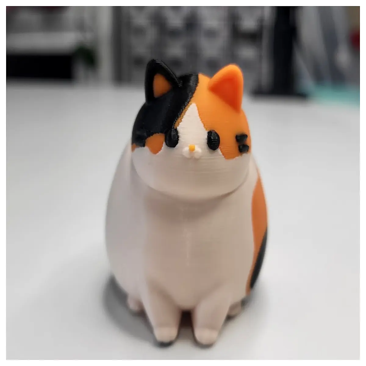 cute chubby cat plushie soft huggable fat toy for kids gift