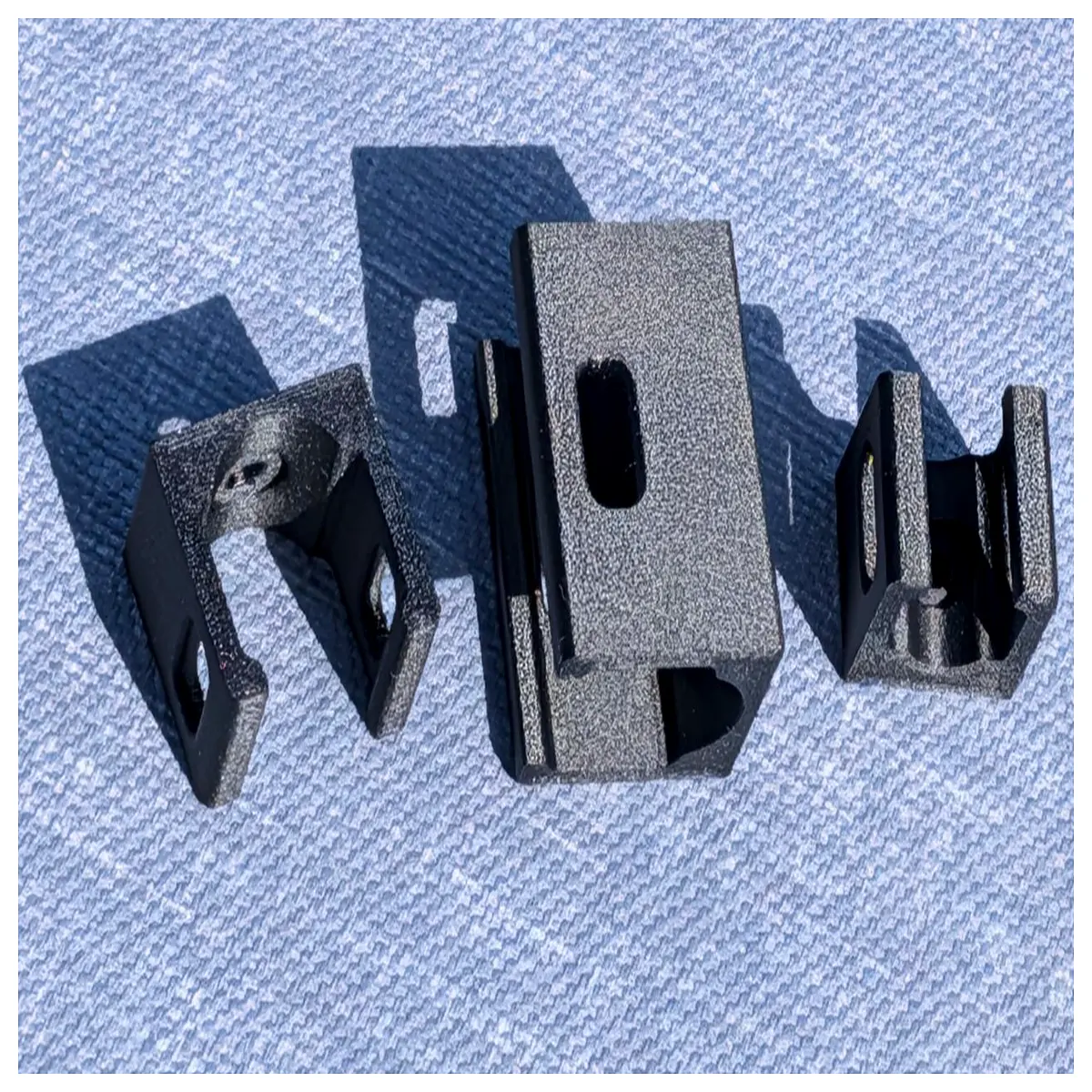 duty cable clips with zip tie holes for wire management