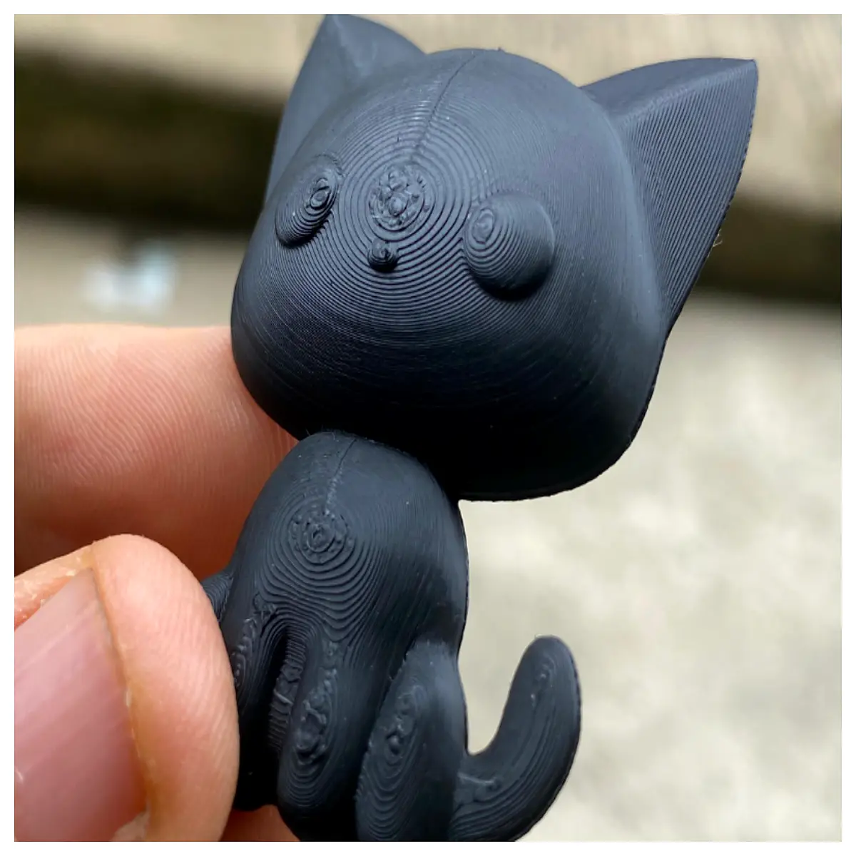 cute cat figurine with flat base for shelf adorable animal home decor ornament