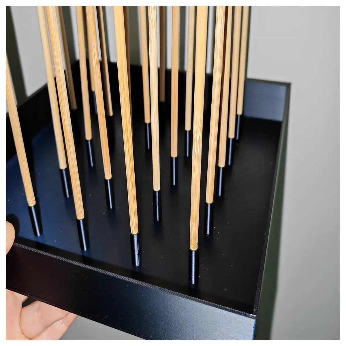 clear acrylic tube organizer for 5mm rods pens pencils storage box