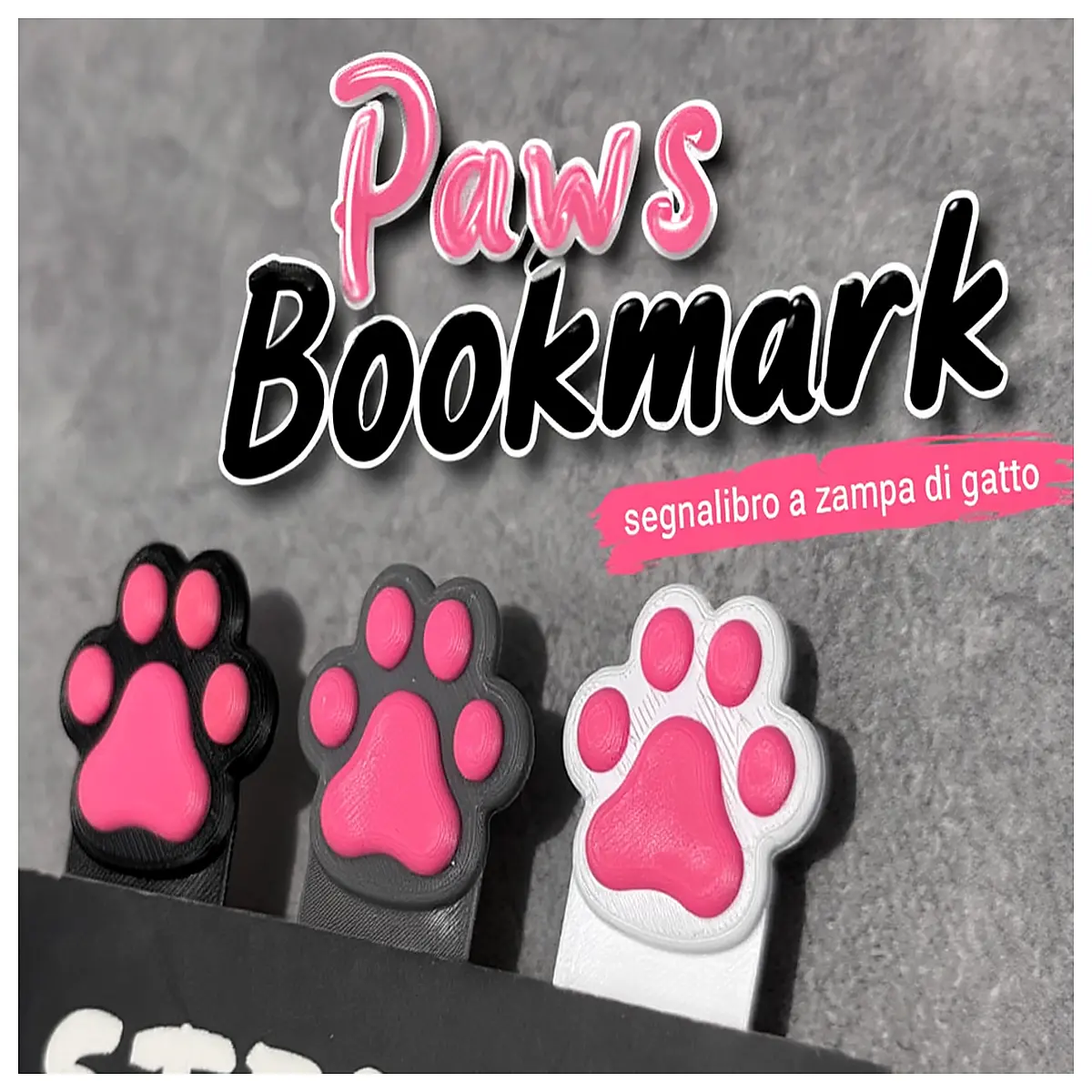 cute cat paw bookmark metal animal claw page marker for reading lovers