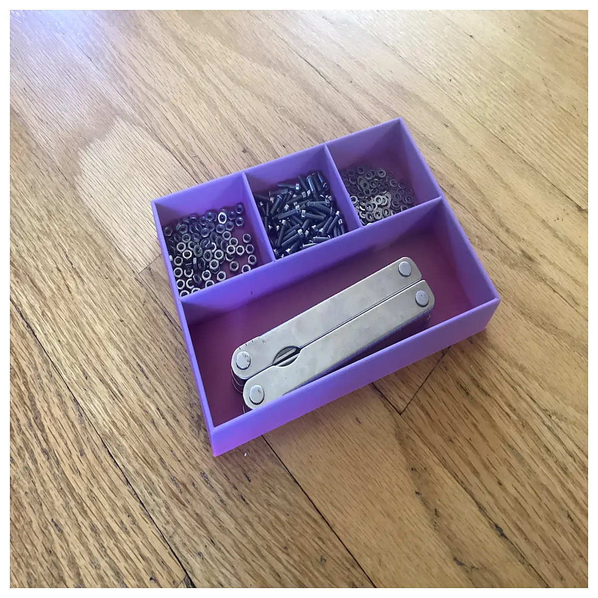 duty parts organizer bins with dividers for workshop screw storage and hardware sorting