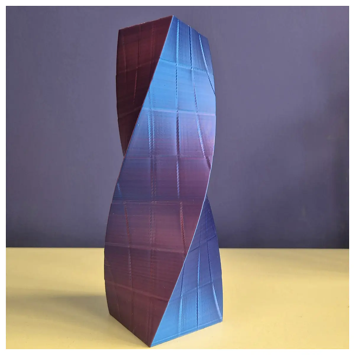 modern abstract twisted vase for home decor geometric sculpture centerpiece minimalist ceramic flower holder contemporary art table ornament