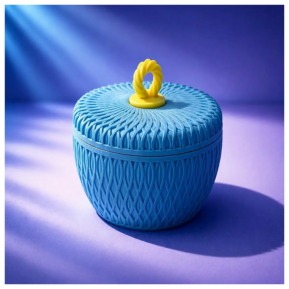elegant geometric wavy box with lid storage container for jewelry makeup desk organizer